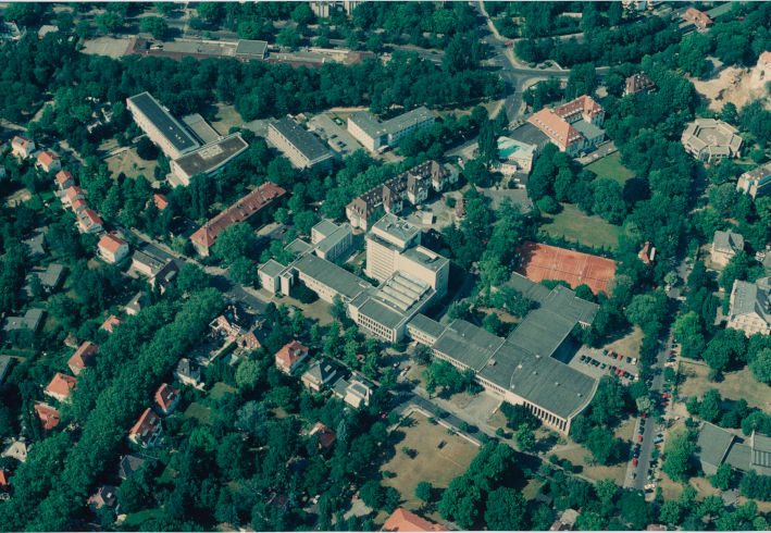 Luftbildaufnahme des Campus Dahlem