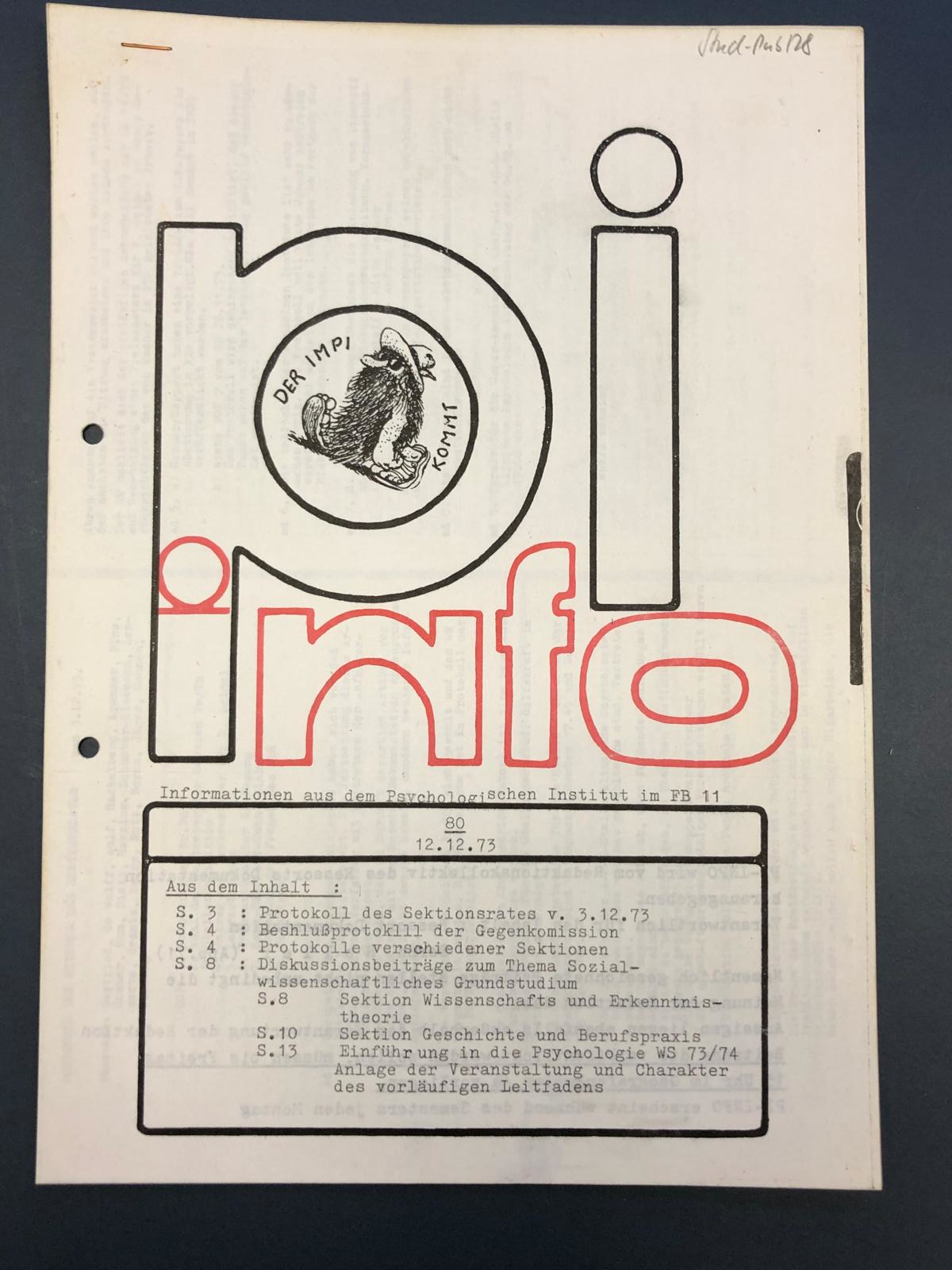 Zeitschrift PI-Info, 1978