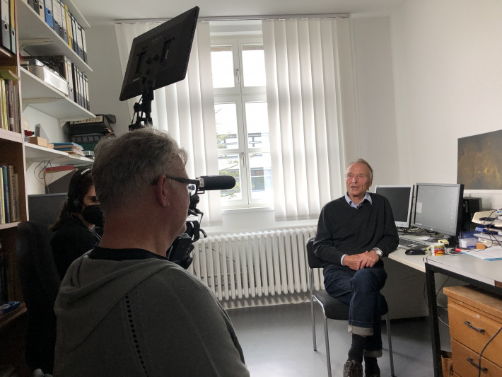 Prof. Dr. Randolf Menzel beim Interview am 27.9.2021