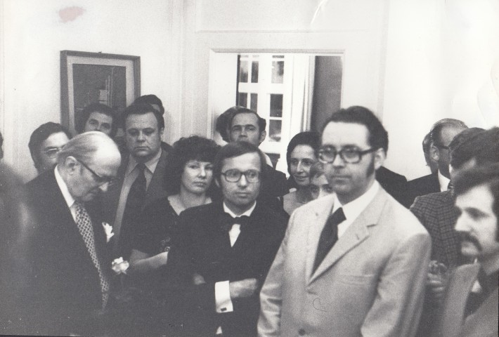 Feier zur Verabschiedung des Medizinvizepräsidenten Prof.Dr.Herbert Lax im Clubhaus der FU, Juni 1974